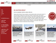 Tablet Screenshot of ok-aviation.cz